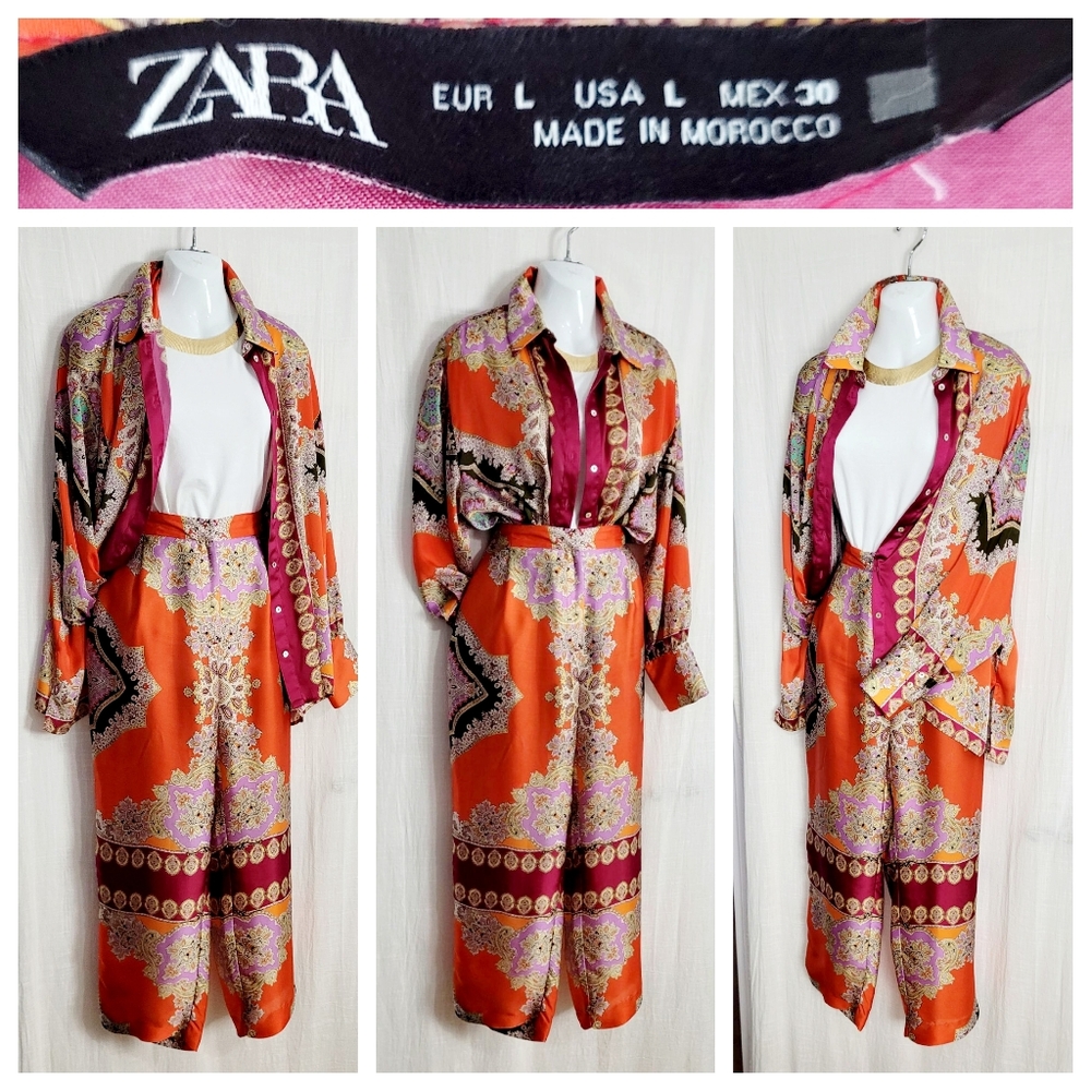 Zara Multicolor Shirt / Pant COMBO / L